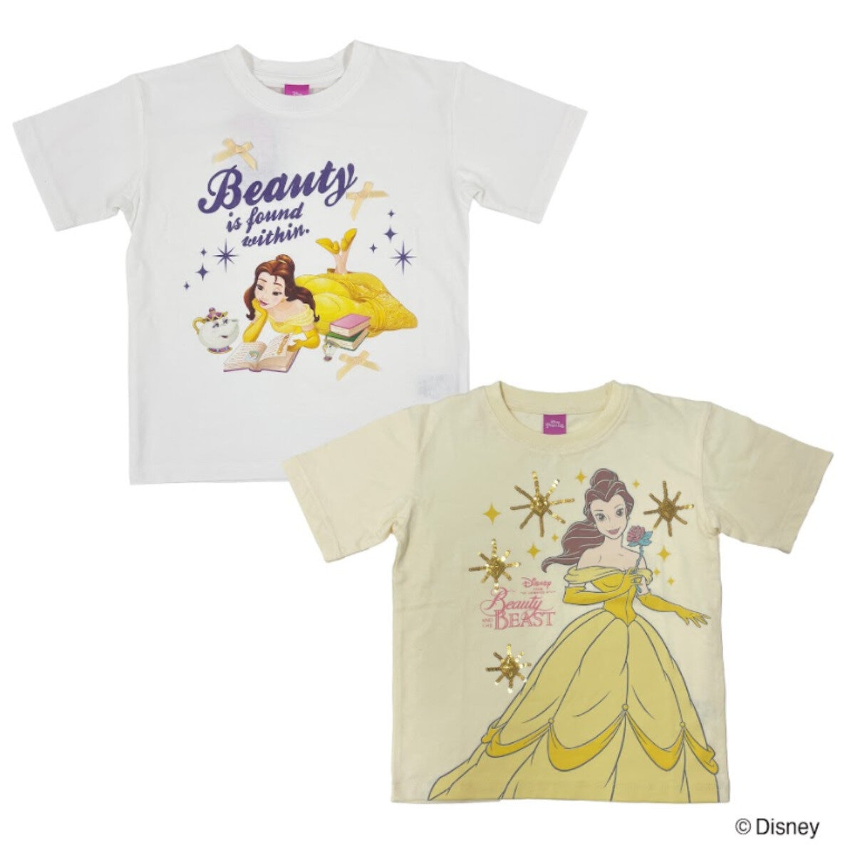 ディズニー / キッズ Tシャツ 2枚入り/ ベル 100cm