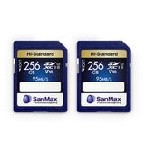 サンマックス SDXC カード 256GB V10 2個セット