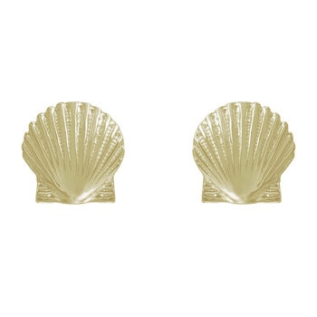 18K イエローゴルド シーシェルピアス