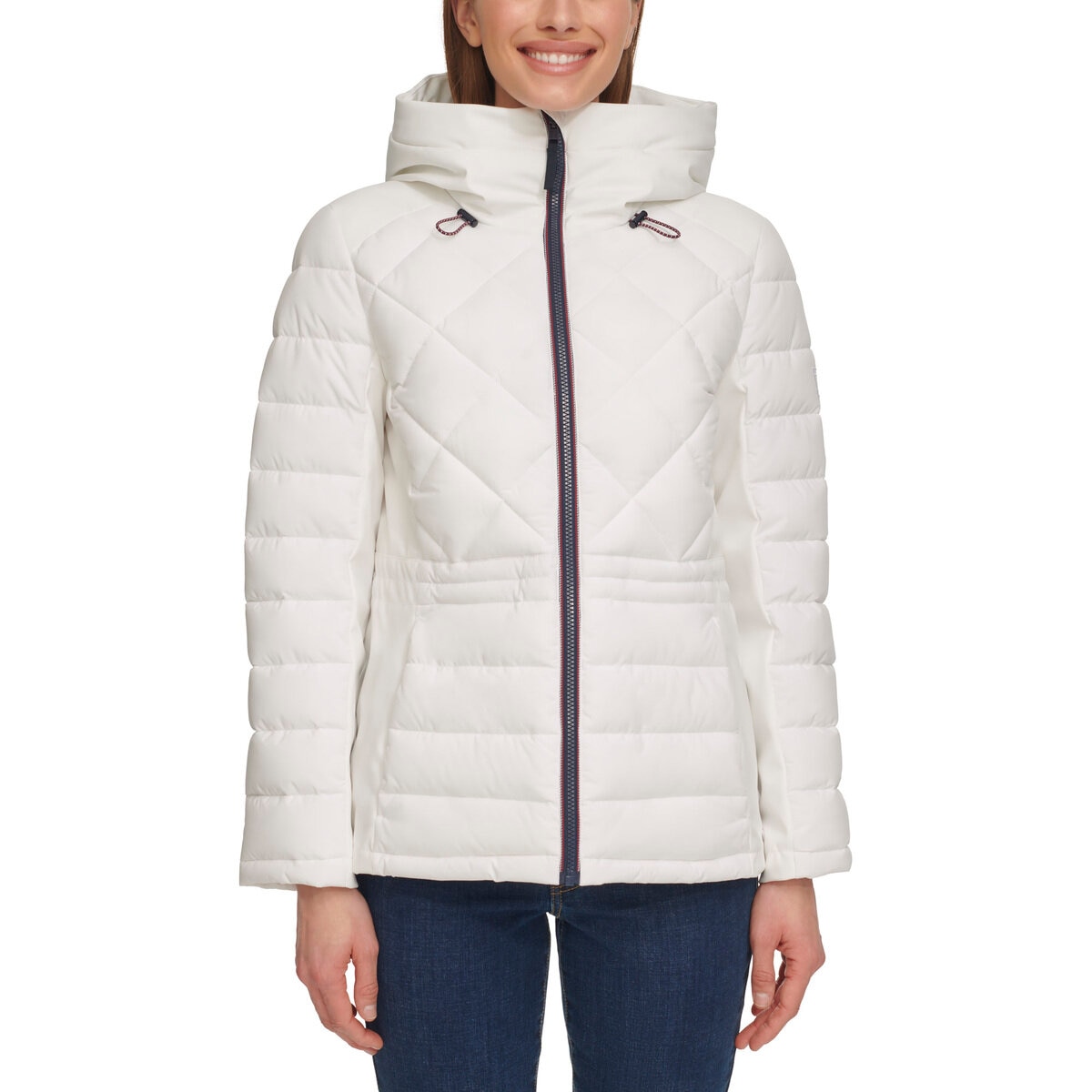 トミーヒルフィガー レディース キルトジャケット ホワイト S トミーヒルフィガー レディース キルトジャケット ホワイト S