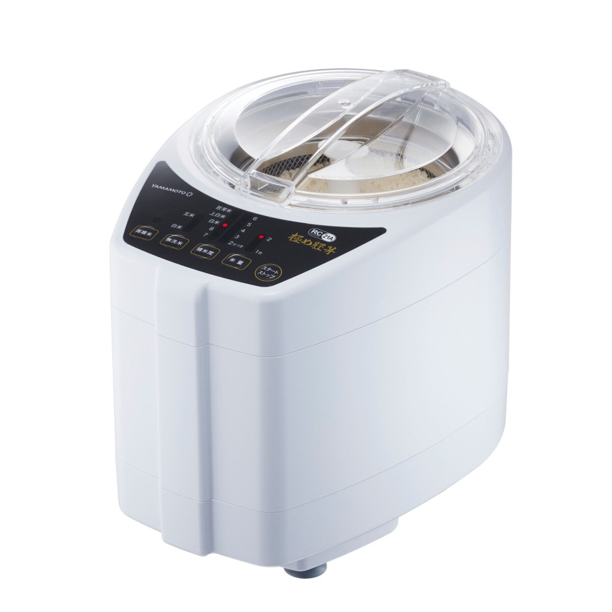 山本電気 家庭用精米機 極め胚芽 2合 YE-RC21A-WH
