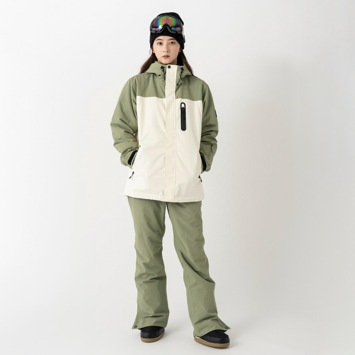 オーシャンパシフィック レディース スノージャケット クリーム S