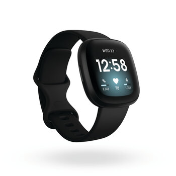 fitbit Versa 3 健康管理スマートウォッチ FB511BKBK-FRCJK ブラック／ブラックアルミニウム