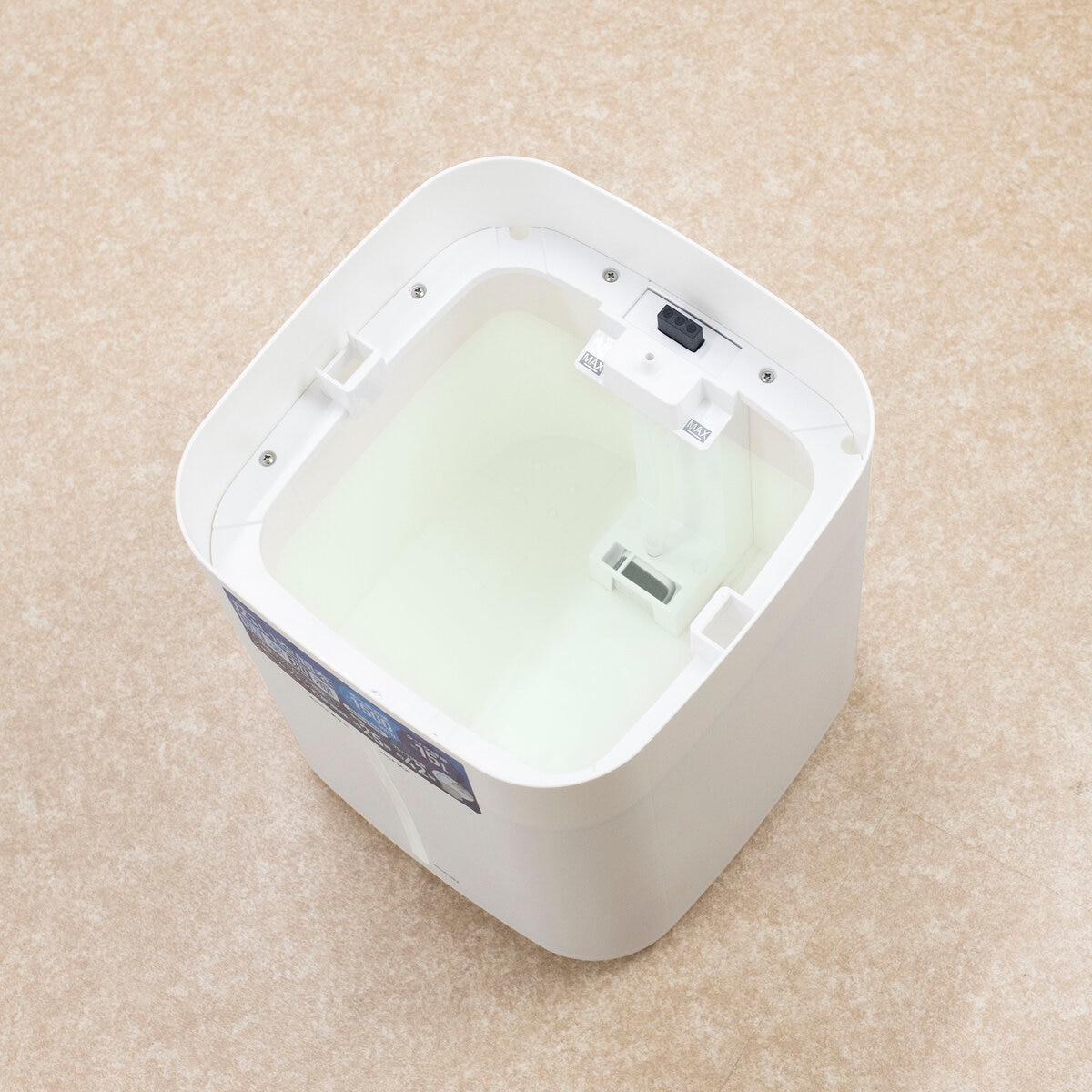 YAMAZEN 湿度センサー搭載スチームファン式加湿器 15L KSF-N15C(W)