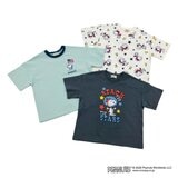 スヌーピー (ピーナッツ) キッズ 半袖 Tシャツ 3枚組