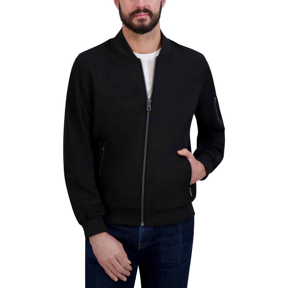 カルバンクライン メンズ フライトジャケット CMZ07904 ブラック