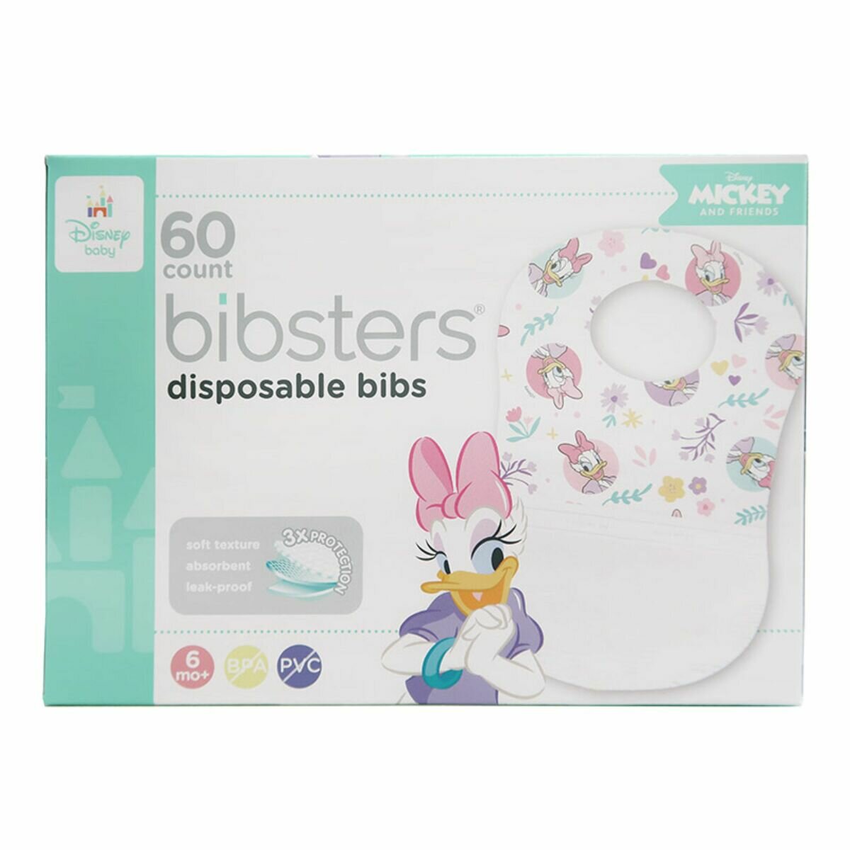 ディズニービブスター 使い捨てエプロン60枚入り デイジー ディズニービブスター 使い捨てエプロン60枚入り デイジー