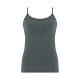 トリンプ・インターナショナル・ジャパン ブラ付き キャミソール チャコールグレー/バニラアイス M