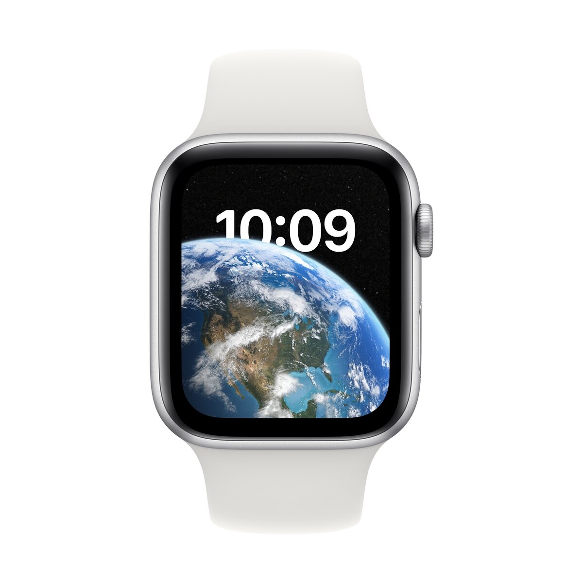 Apple Watch SE 2 GPS+Cellular 44mm シルバーアルミニウムケースとホワイトスポーツ