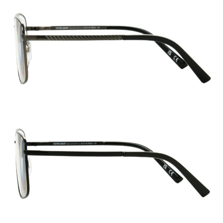 Foster Grant 老眼鏡 ブルーライトカット レクタングラー +1.50 2本セット Foster Grant 老眼鏡 ブルーライトカット レクタングラー +1.50 2本セット