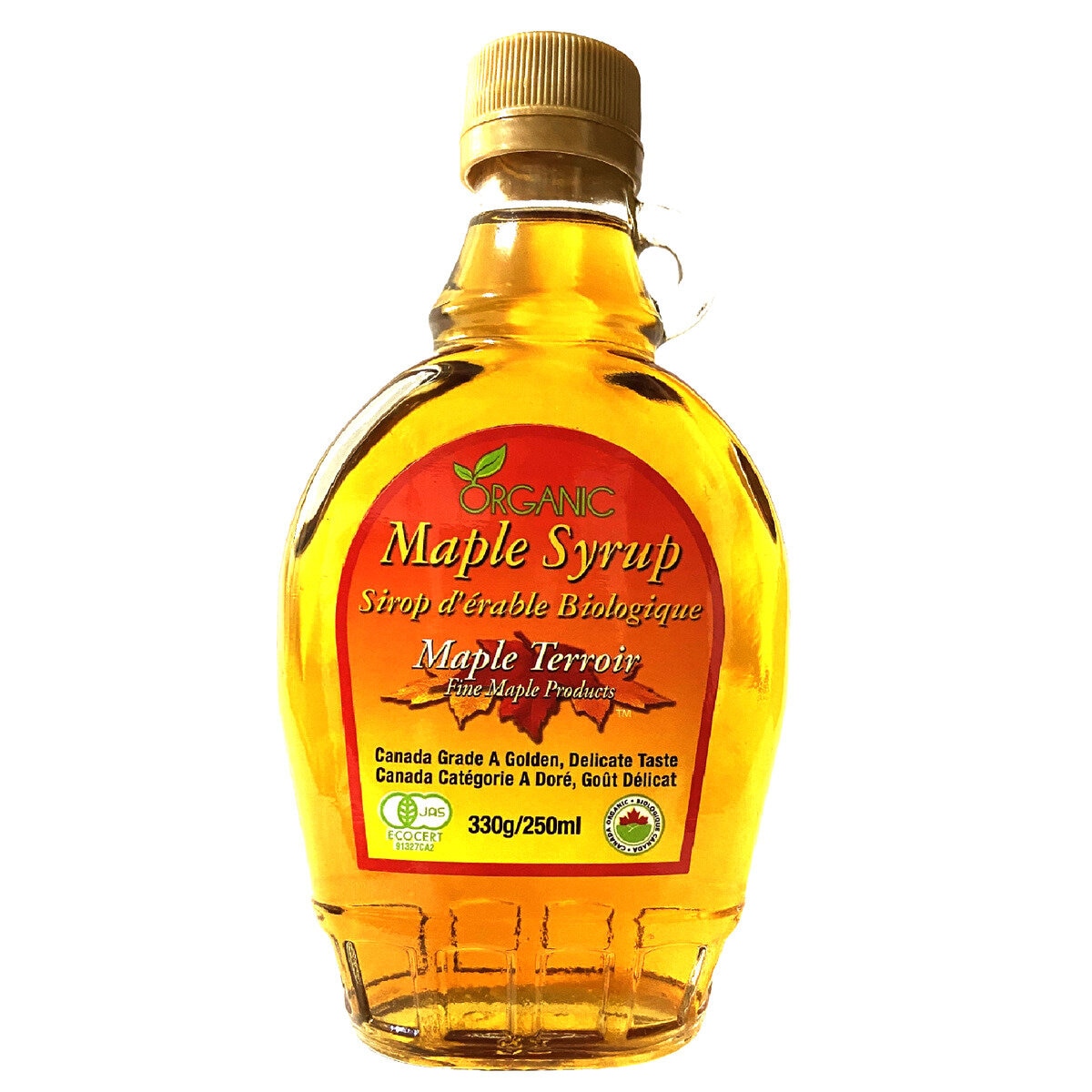 メープルテルワー オーガニックメープルシロップ ゴールデンデリケート330g x 12瓶