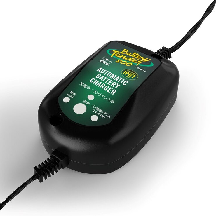 バッテリーテンダー 防水型バッテリー充電器 0.8A バッテリーテンダー 防水型バッテリー充電器 0.8A