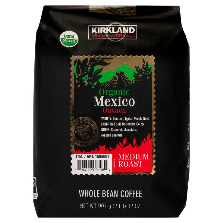 カークランドシグネチャー オーガニックメキシココーヒー(豆) 907g カークランドシグネチャー オーガニックメキシココーヒー(豆) 907g