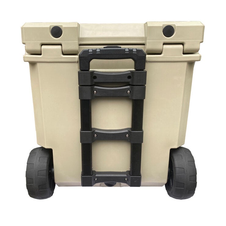 キャンプゼロ 50L ロトモールドクーラーボックス キャスター付き ベージュ キャンプゼロ 50L ロトモールドクーラーボックス キャスター付き ベージュ