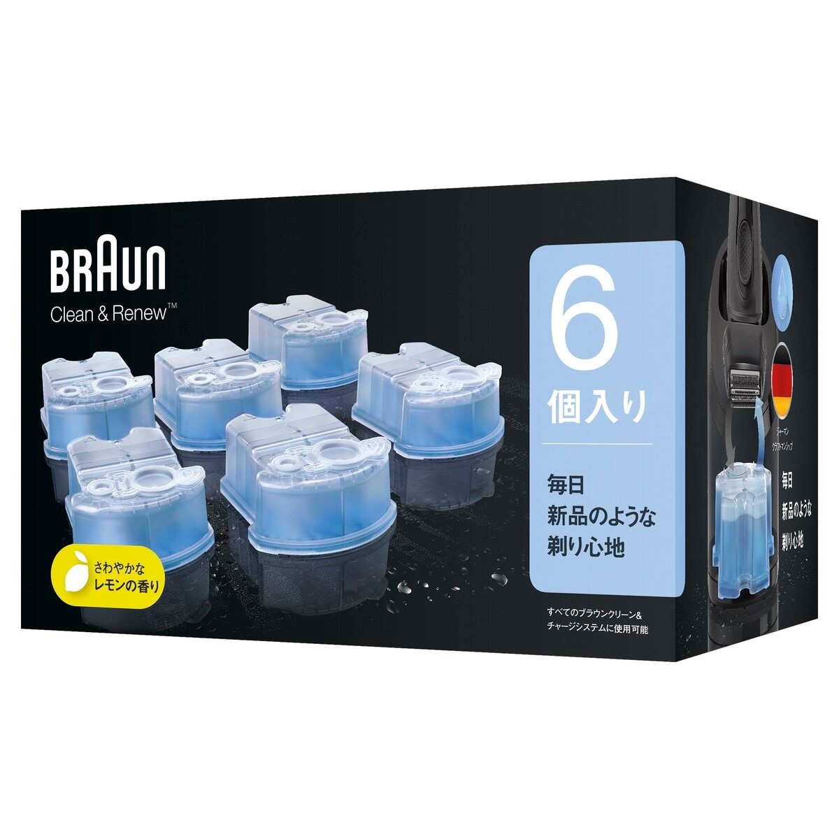 ブラウン 電気シェーバー用洗浄液 6個入 | Costco Japan