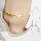 K18イエローゴールド 8面トリプル 喜平 アンクレット 25cm 10g K18イエローゴールド 8面トリプル 喜平 アンクレット 25cm 10g