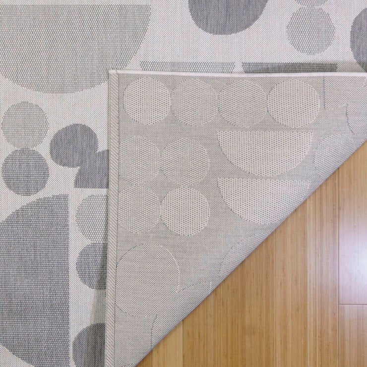 ディズニー 室内外用 ラグ 160 cm x 213 cm スフィアクリームグレー ディズニー 室内外用 ラグ 160 cm x 213 cm スフィアクリームグレー