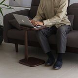 スライドサイドテーブル ブラウン