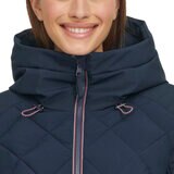 トミーヒルフィガー レディース キルトジャケット ネイビー XL