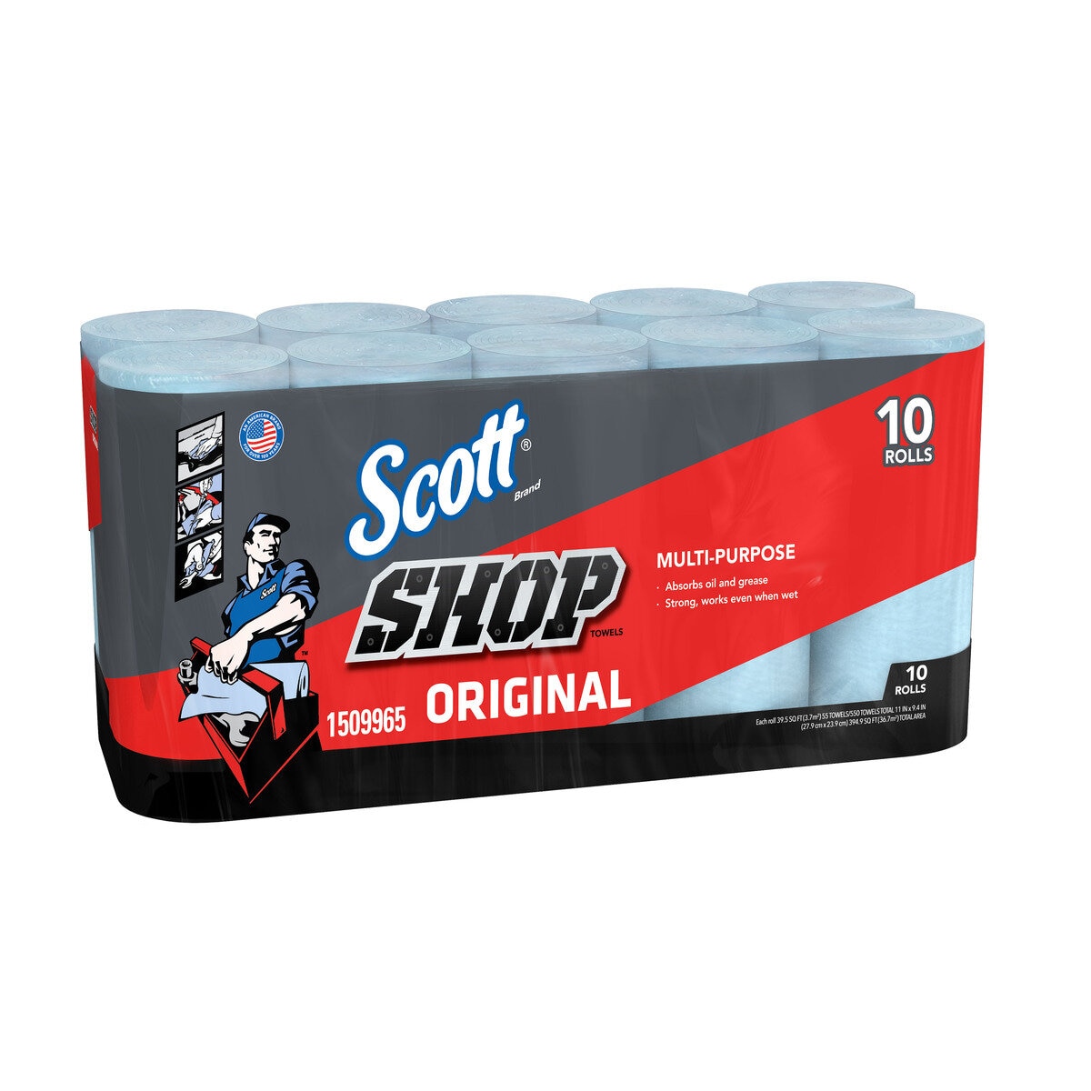 スコット ショップタオル ブルー 55枚 x 10 ロール | Costco Japan