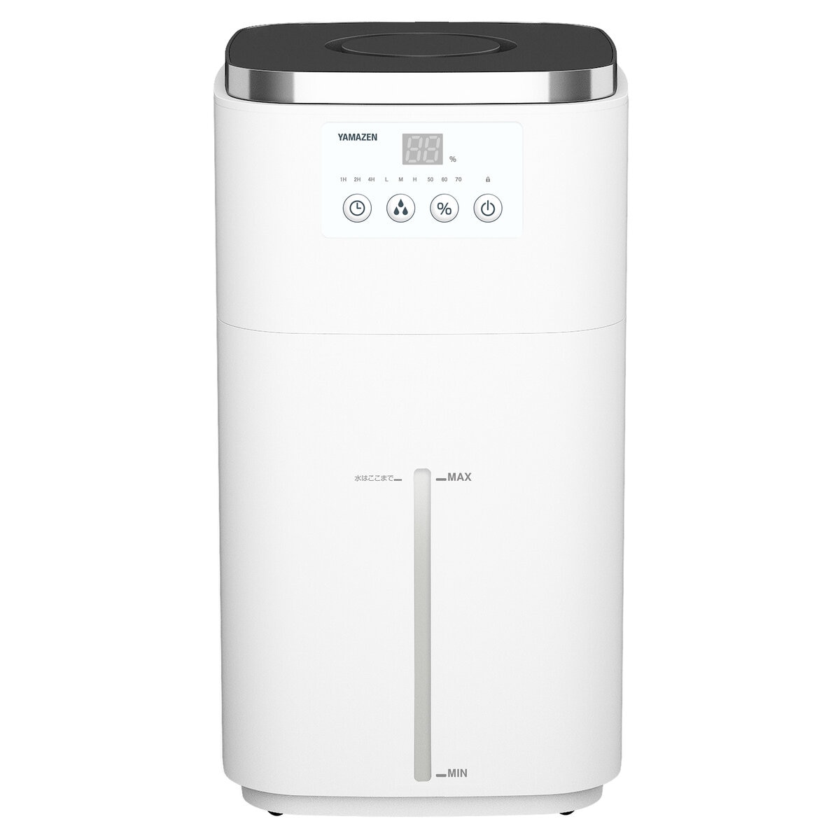YAMAZEN 湿度センサー搭載スチームファン式加湿器 15L KSF-N15C(W)