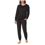 ディーケーエヌワイ ウィメンズ ロゴ ベロア セット ブラック L