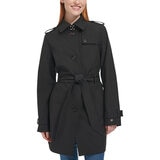 トミーヒルフィガー   トレンチコート M ブラック トミー・ヒルフィガー(Tommy Hilfiger) レディーストレンチ