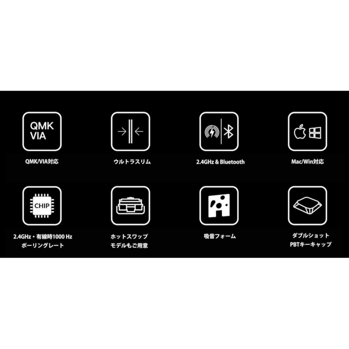 Keychron / K3 Max QMK/VIA ワイヤレス カスタム・メカニカルキーボード White LED 静音赤軸 JIS配列（かな印字なし）