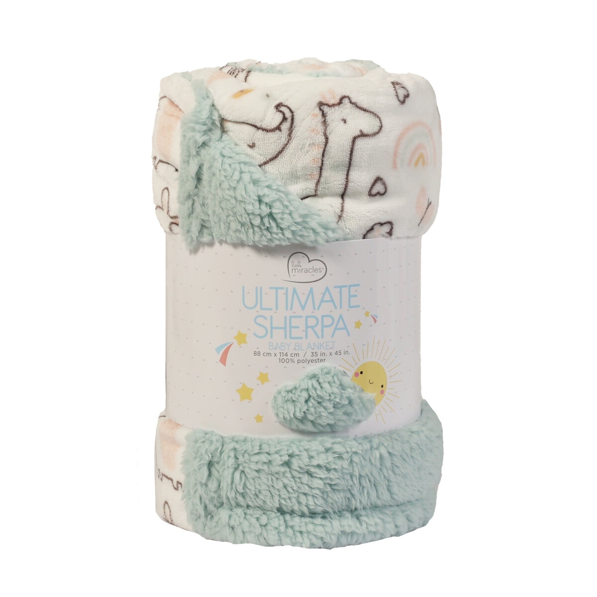 Sherpa ベビーブランケット 88x114cm サファリ