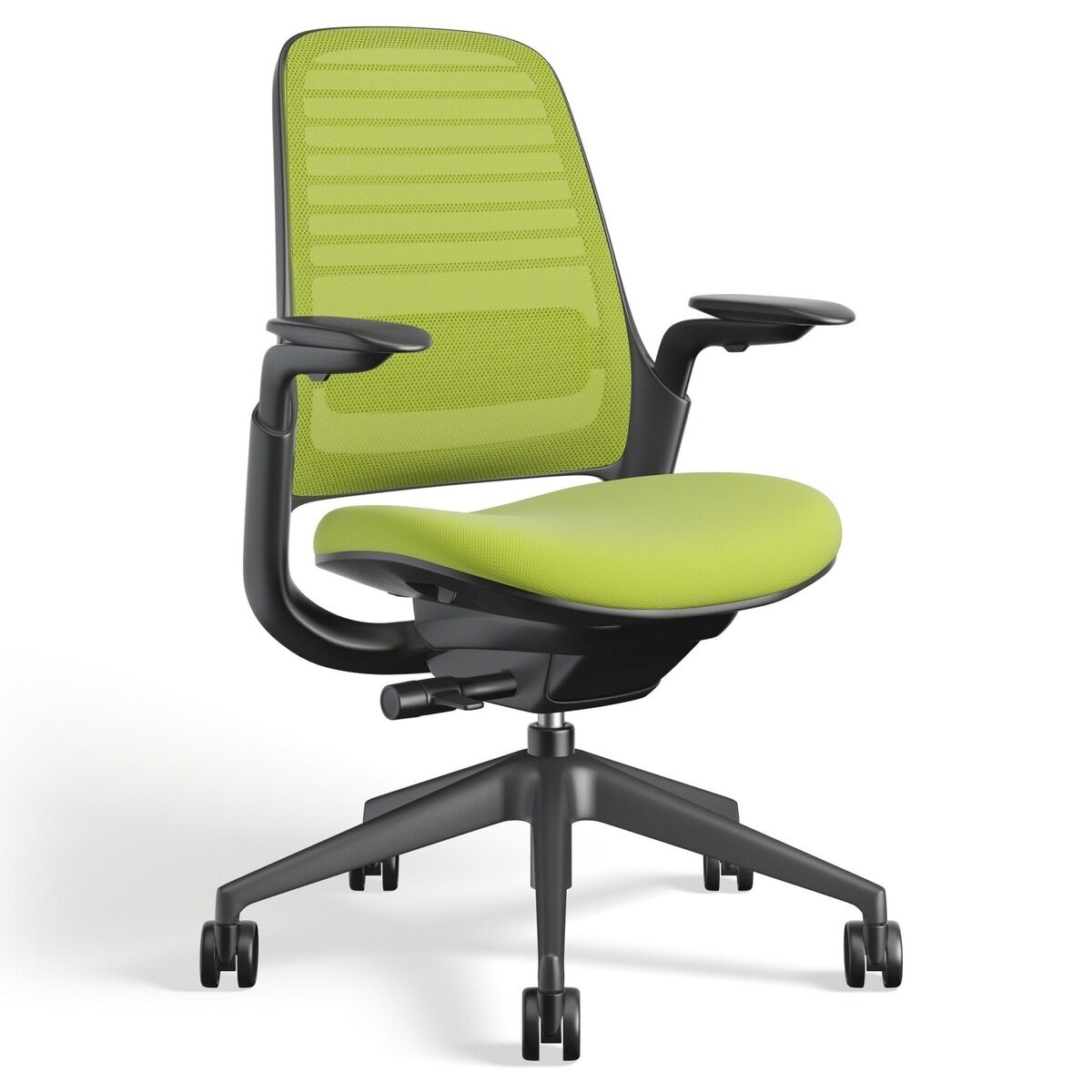 Steelcase Series１Chair with Adjustable Armrest Black Frame
