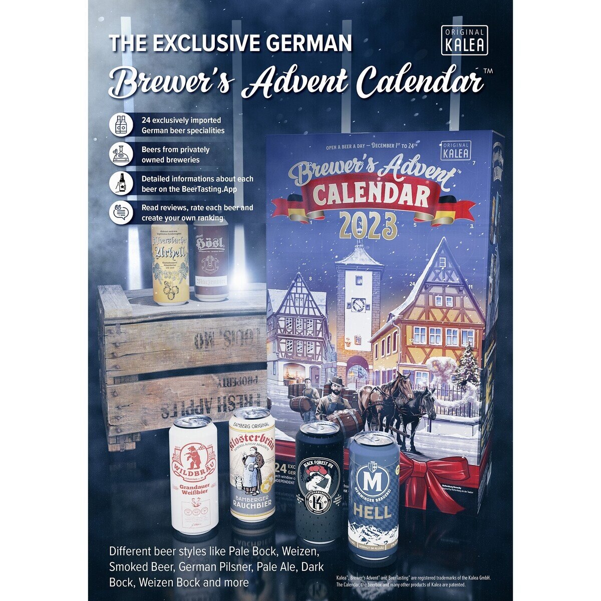 Kalea Beer ドイツビール アドベントカレンダー 2023 500ml x 24缶 Costco Japan