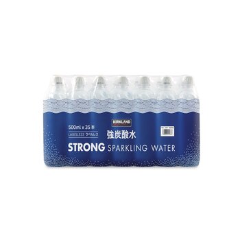 カークランドシグネチャー 強炭酸水 ラベルレス 500ml x 35本