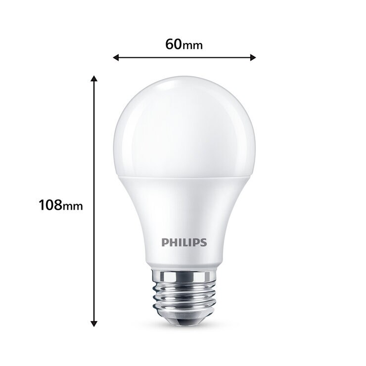 フィリップス LED電球 60W相当 E26 2個入り 広配光タイプ 昼光色