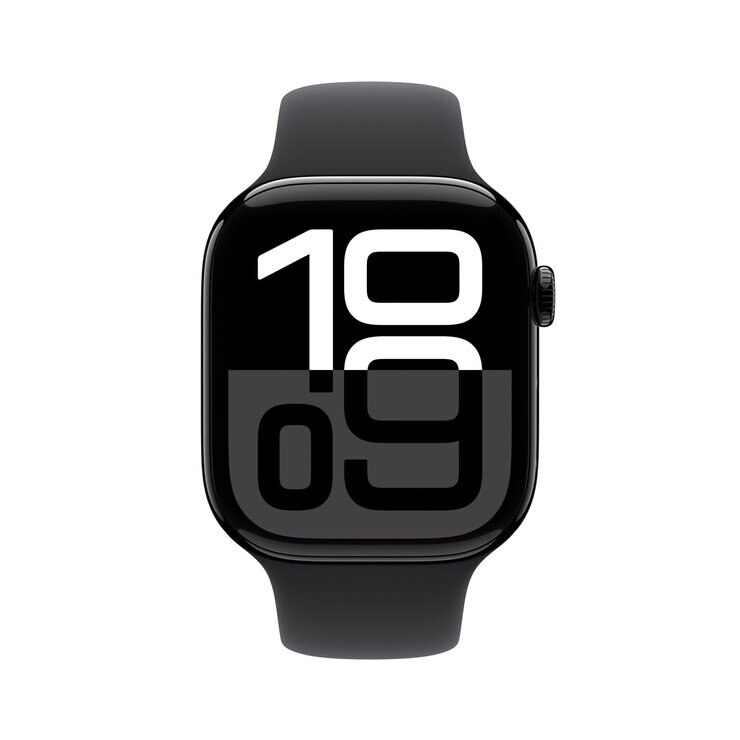 Apple Watch Series 10(GPSモデル)- 46mmジェットブラックアルミニウムケースとブラックスポーツバンド - M/L Apple Watch Series 10(GPSモデル)- 46mmジェットブラックアルミニウムケースとブラックスポーツバンド - M/L
