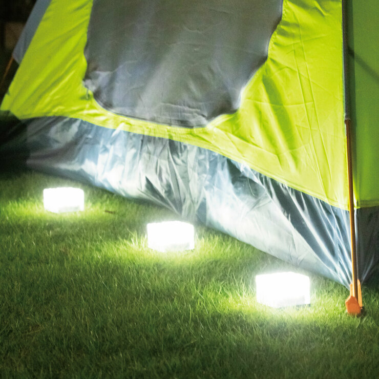 ダイス LEDソーラーキューブライト 6個セット クールホワイト