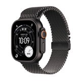 Apple Watch Ultra 3 Cellular 49mmブラックチタニウムケースとブラックチタニウムミラネーゼループ - M Apple Watch Ultra 3 Cellular 49mmブラックチタニウムケースとブラックチタニウムミラネーゼループ - M
