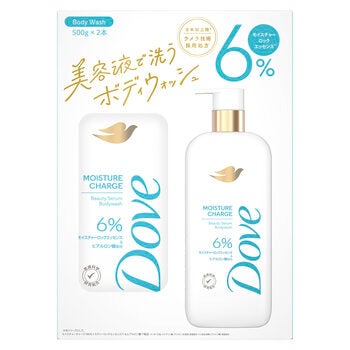 ダヴ ビューティーセラム ボディウォッシュ モイスチャーチャージ 500ml x 2本 美容液で洗うボディウォッシュ