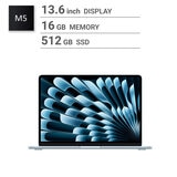 Apple/MacBook Air 13インチ/10コアCPU/ 8コアGPU/M5チップ /16GB/512GB SSD-スカイブルー US配列キーボード