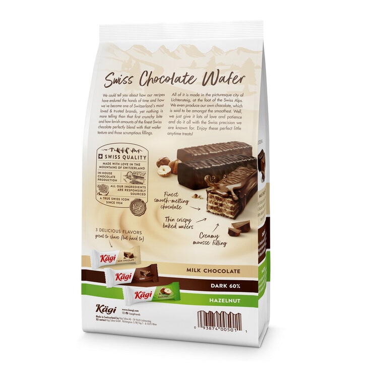 カーギ スイスチョコレートウエハース 500g カーギ スイスチョコレートウエハース 500g