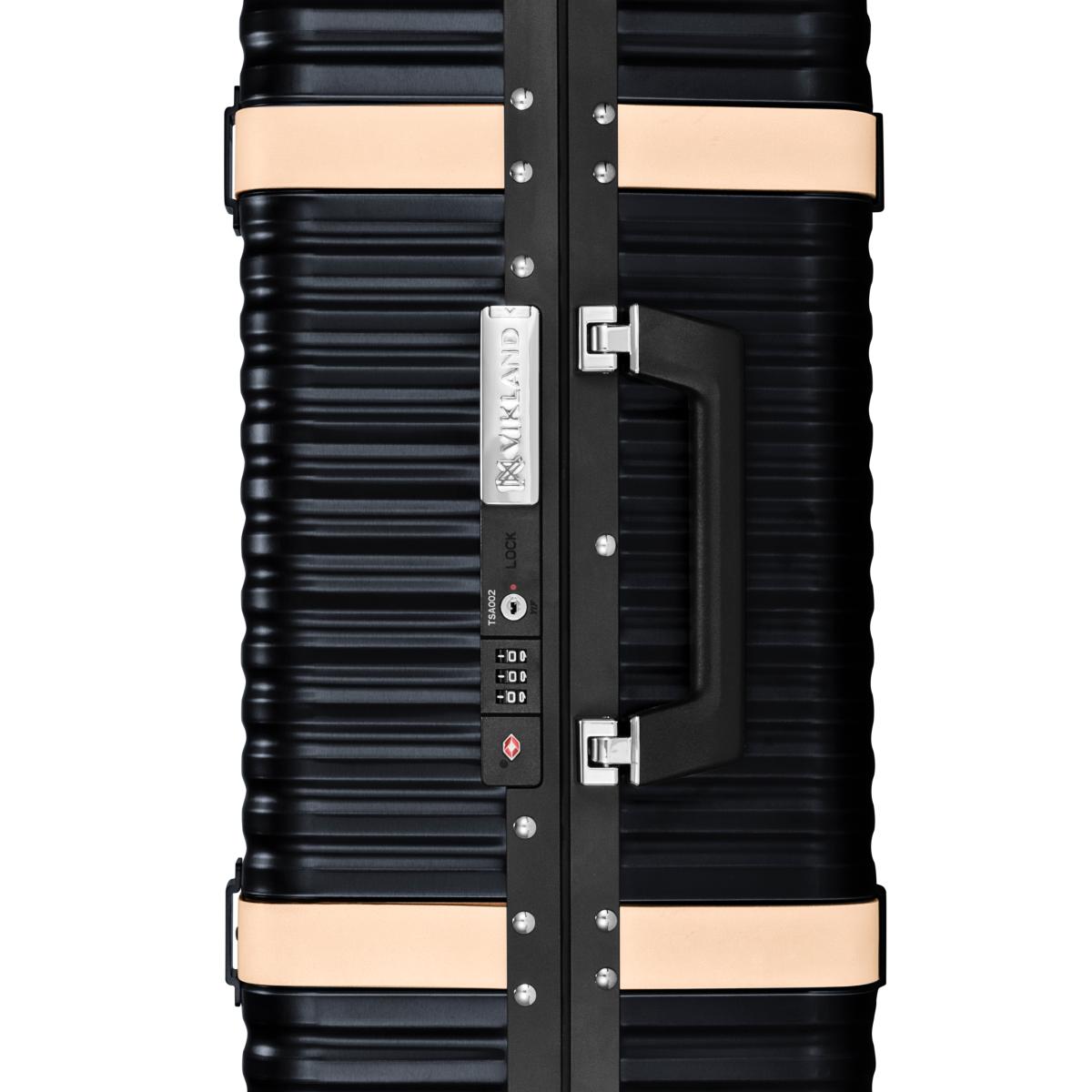 ランツォ スーツケース バイキング 24インチ 47L ブラック X ベージュ