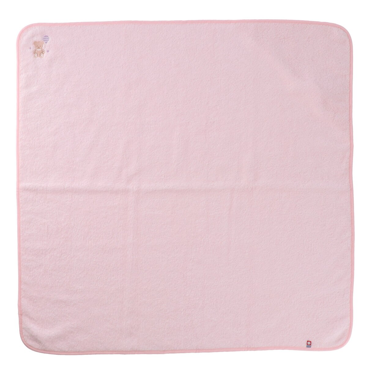 今治 フード付きベビーおくるみタオル クマ 約80cm x 80cm