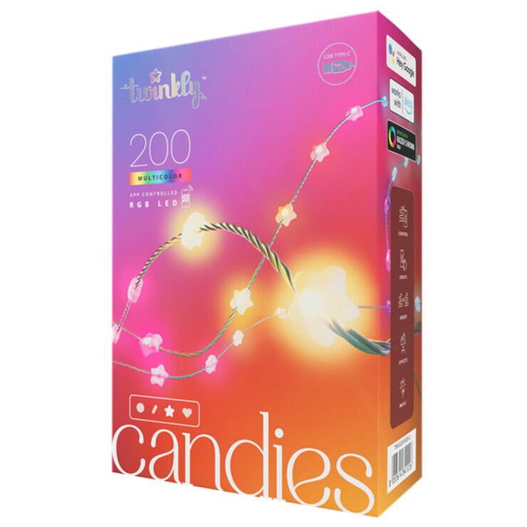 Twinkly(トゥインクリー) キャンディーズ 200LED スマートデコレーションライト 星形 Twinkly(トゥインクリー) キャンディーズ 200LED スマートデコレーションライト 星形