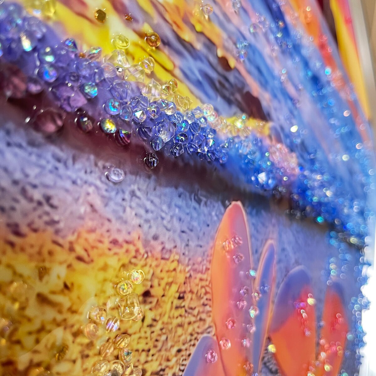 クリスタルアート ピンクビーチ 3枚セット