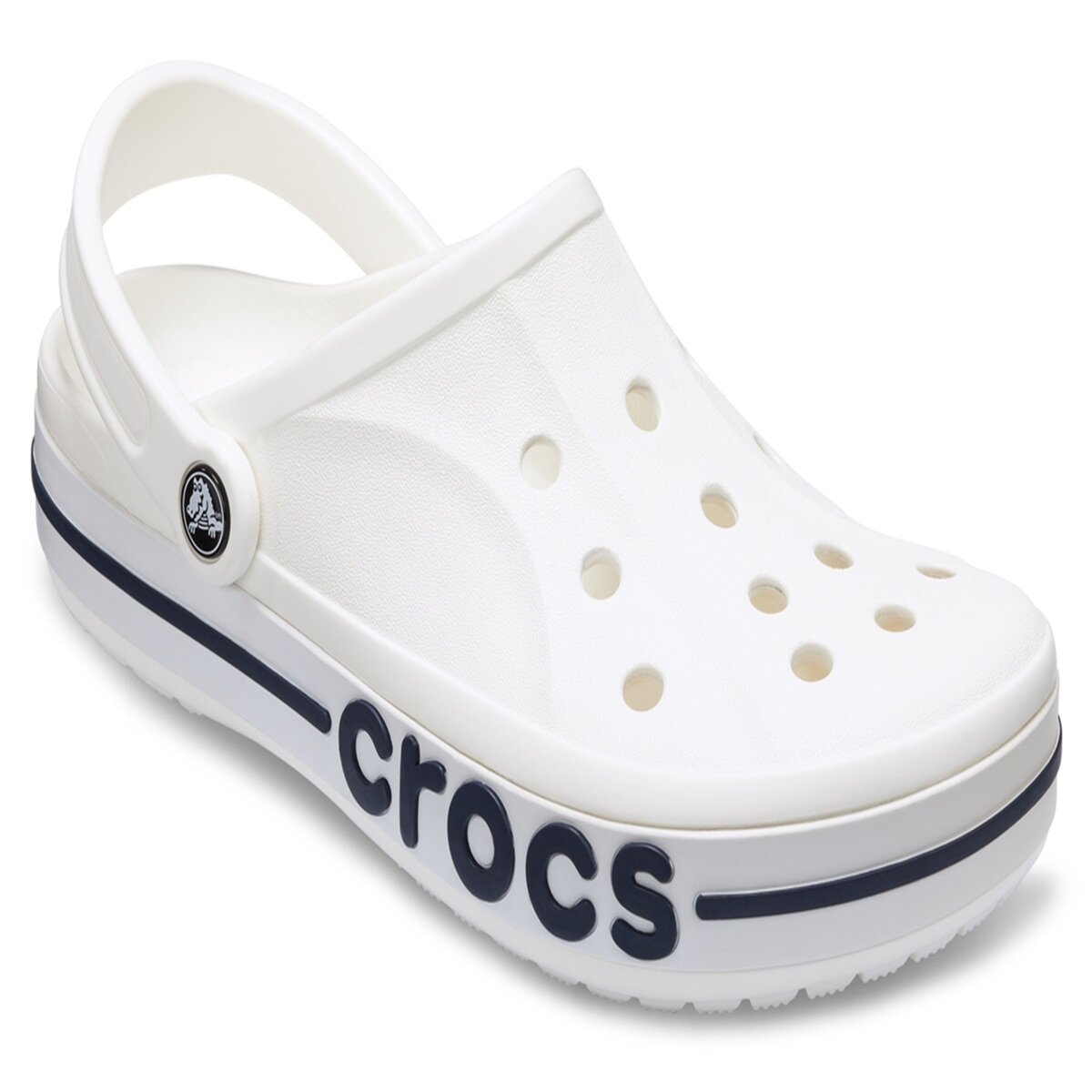 クロックス ユニセックス バヤバンド サンダル ホワイト/ネイビー M7W9/25cm