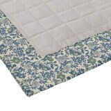 リバティプリント キルトラグ 180cm×180cm ライトグレー