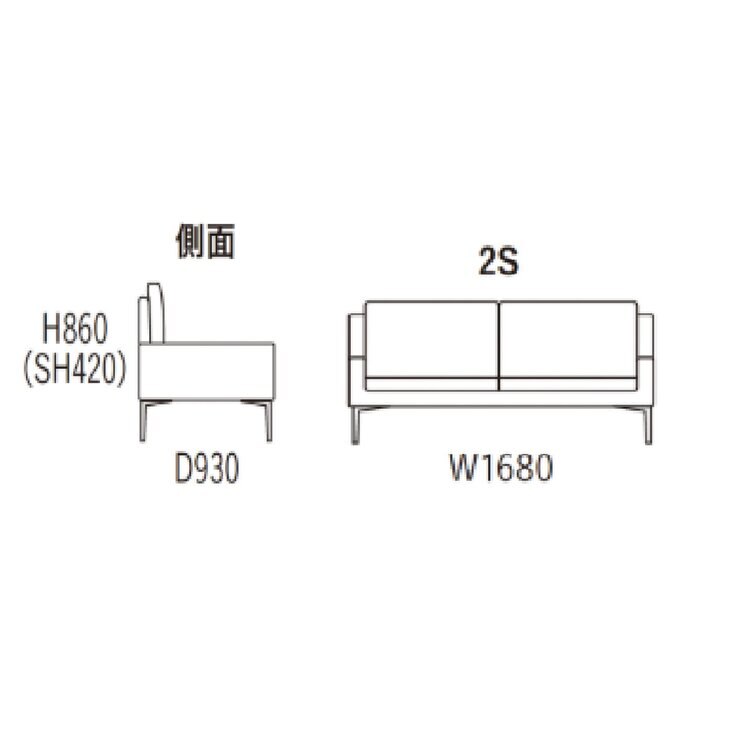 Enzo Dambrosio 総本革張りレザーソファー 2人掛 コニャック色 Enzo Dambrosio 総本革張りレザーソファー 2人掛 コニャック色