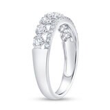 18K ホワイトゴールド 0.50カラット ラウンドカット ダイヤモンド リング