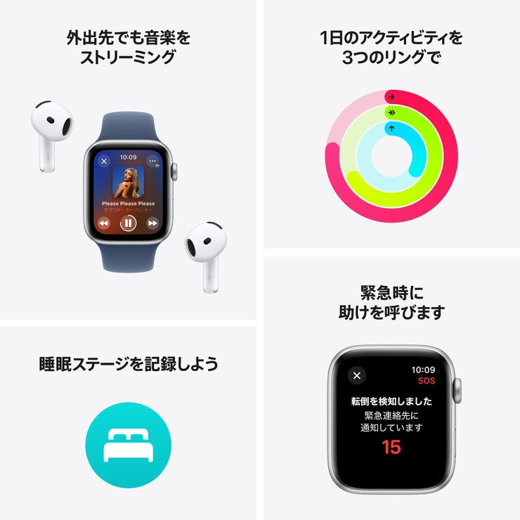 Apple Watch SE（GPS + Cellularモデル）- 40mmミッドナイト 