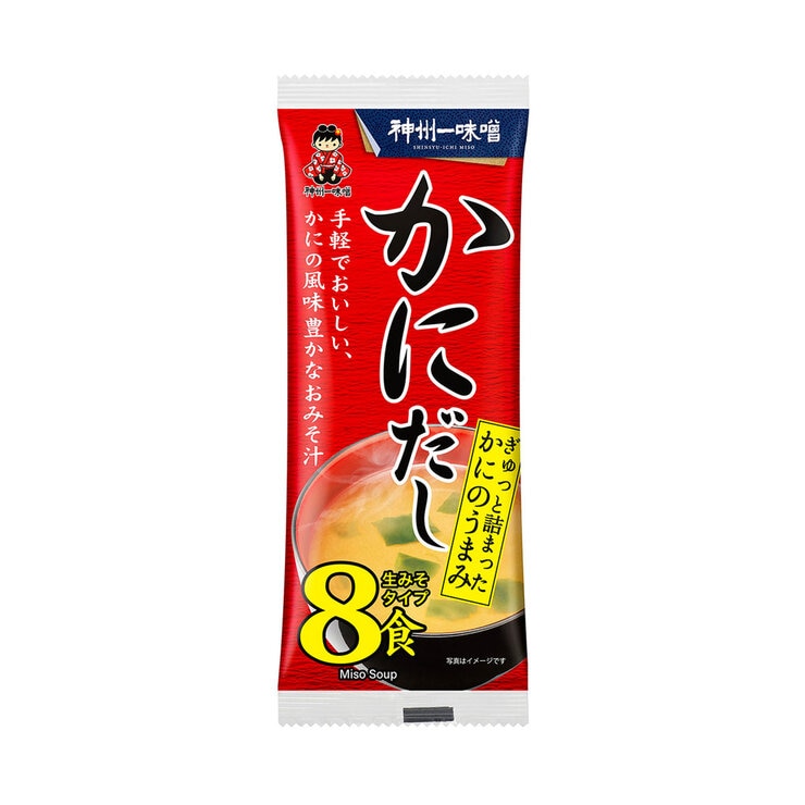 神州一味噌 かにだし 8食 x 12 神州一味噌 かにだし 8食 x 12
