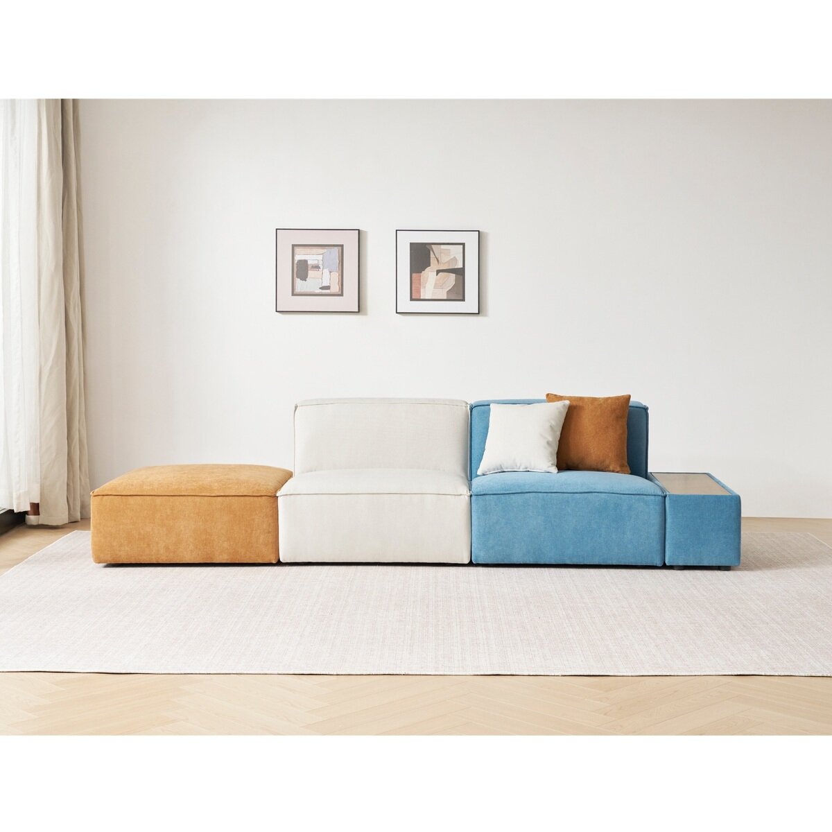 ModuCube サイドテーブル付きソファ 4ピース ModuCube サイドテーブル付きソファ 4ピース